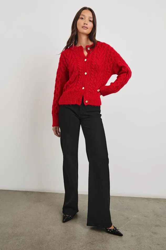 Rails Sweaters Women AMELIE SWEATER Scarlet