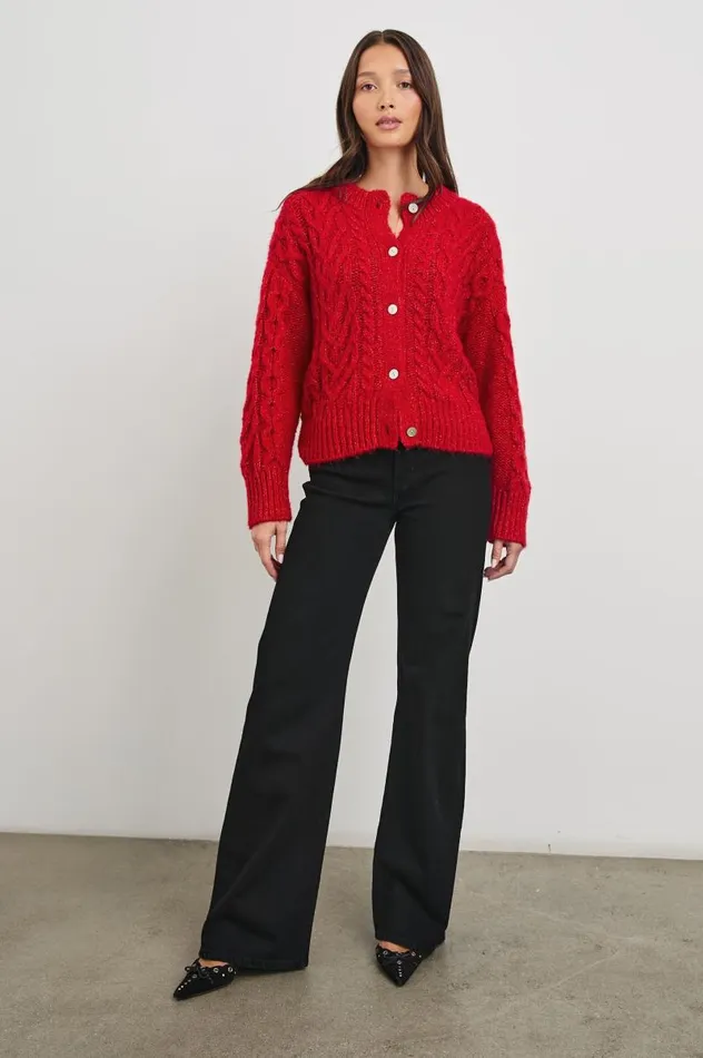 Rails Sweaters Women AMELIE SWEATER Scarlet