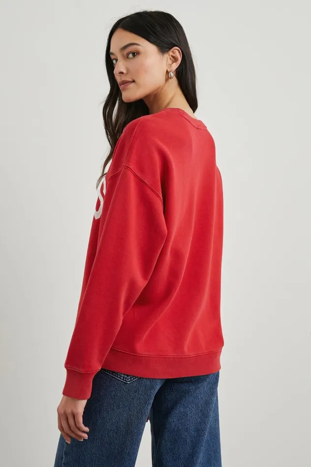 Rails Sweaters Women ANNIVERSARY SWEATSHIRT Washed Red