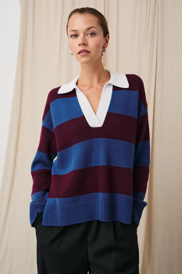 Rails Sweaters Women HARRIS SWEATER Rugby Stripe
