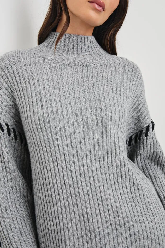 Rails Sweaters Women LIAM SWEATER Heather Grey