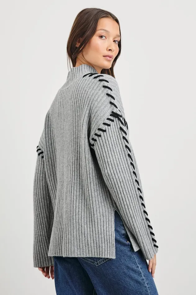 Rails Sweaters Women LIAM SWEATER Heather Grey