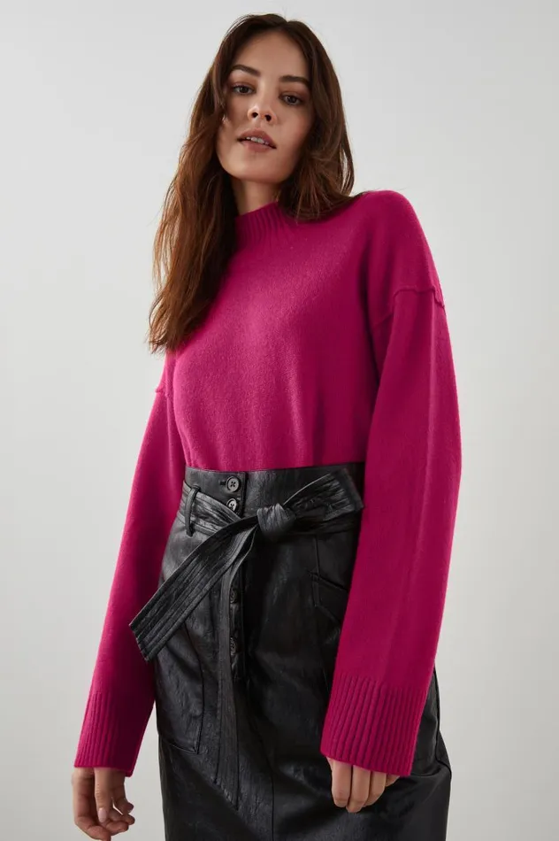 Rails Sweaters Women SASHA SWEATER Cerise Rose