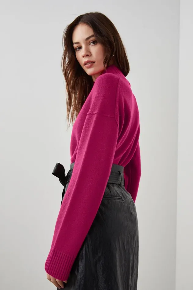 Rails Sweaters Women SASHA SWEATER Cerise Rose