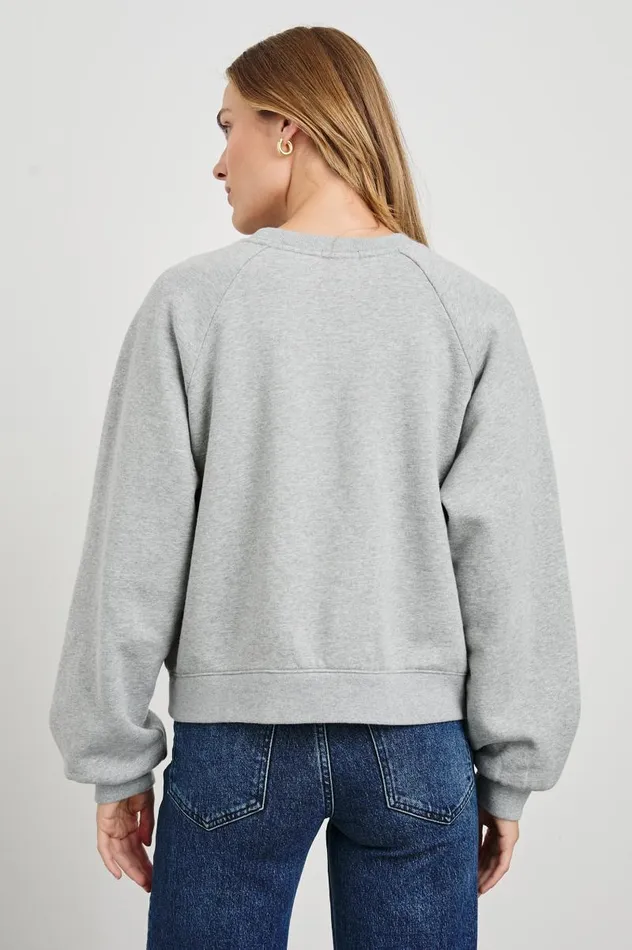 Rails Sweaters Women VINTAGE RAGLAN SWEATSHIRT Rails Los Angeles Map Grey