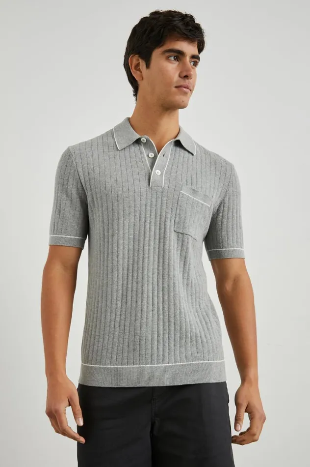 Rails TShirts and Thermals Men HARDY POLO SHIRT Grey Melange