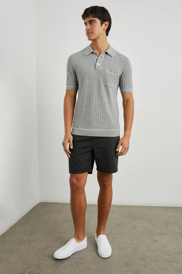 Rails TShirts and Thermals Men HARDY POLO SHIRT Grey Melange