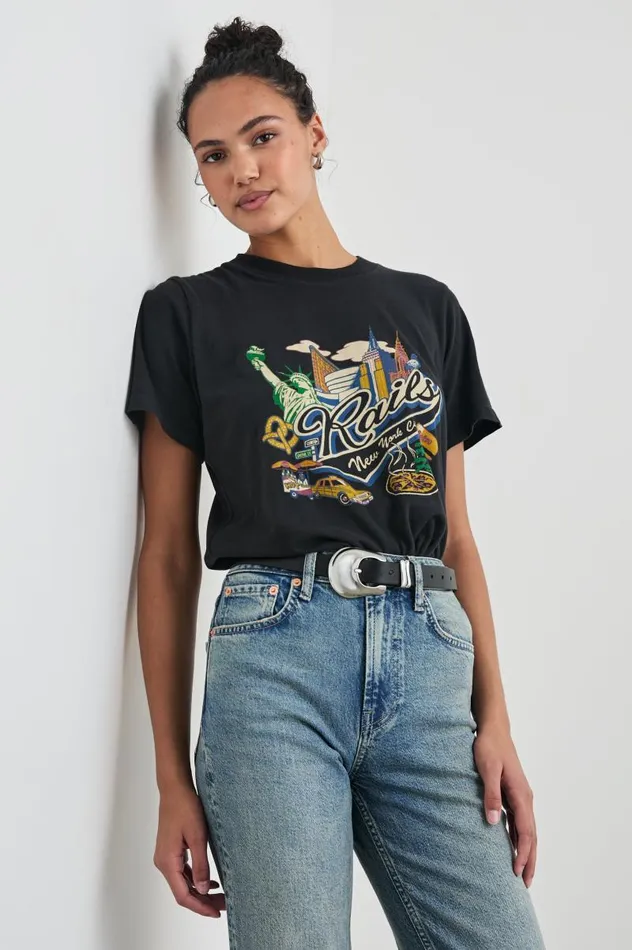 Rails Tees and Tanks Women BOYFRIEND TSHIRT Rails New York
