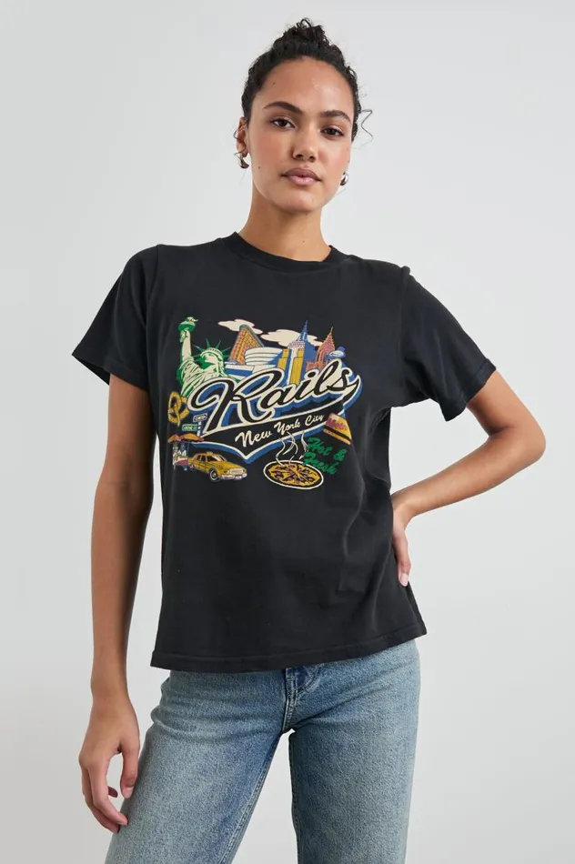 Rails Tees and Tanks Women BOYFRIEND TSHIRT Rails New York