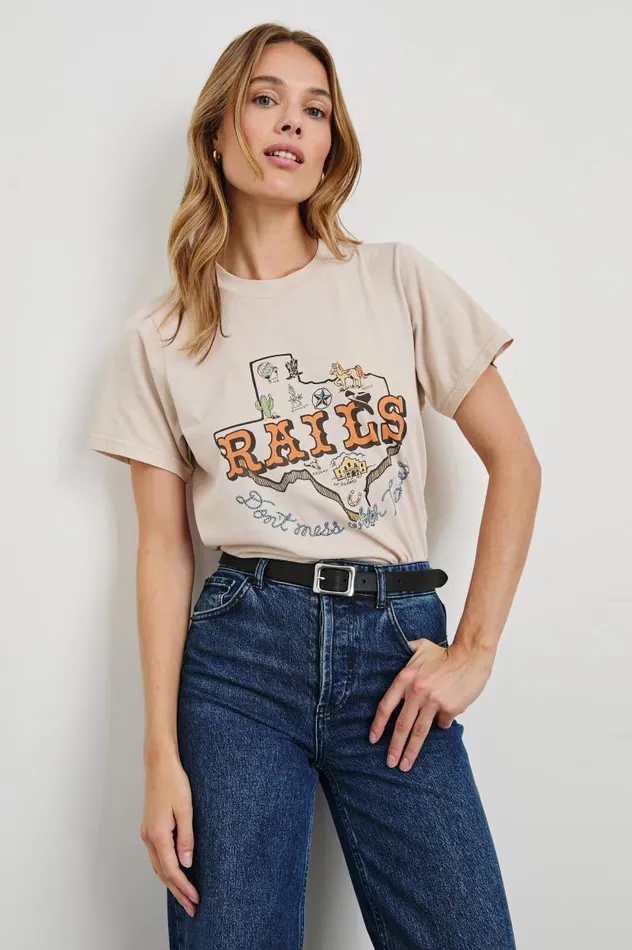 Rails Tees and Tanks Women BOYFRIEND TSHIRT Rails Texas