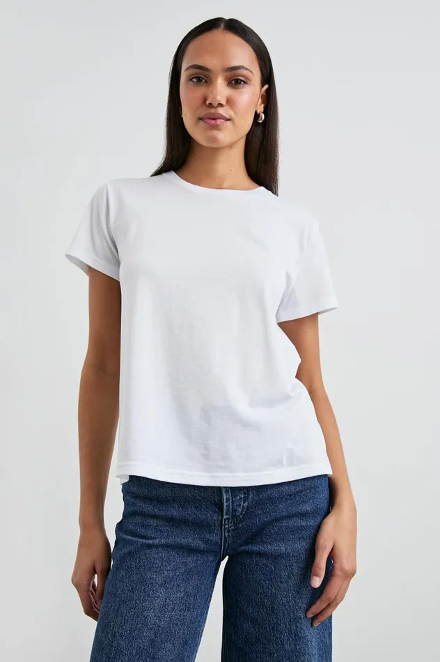 Rails Tees and Tanks Women CLASSIC CREW NECK TSHIRT White