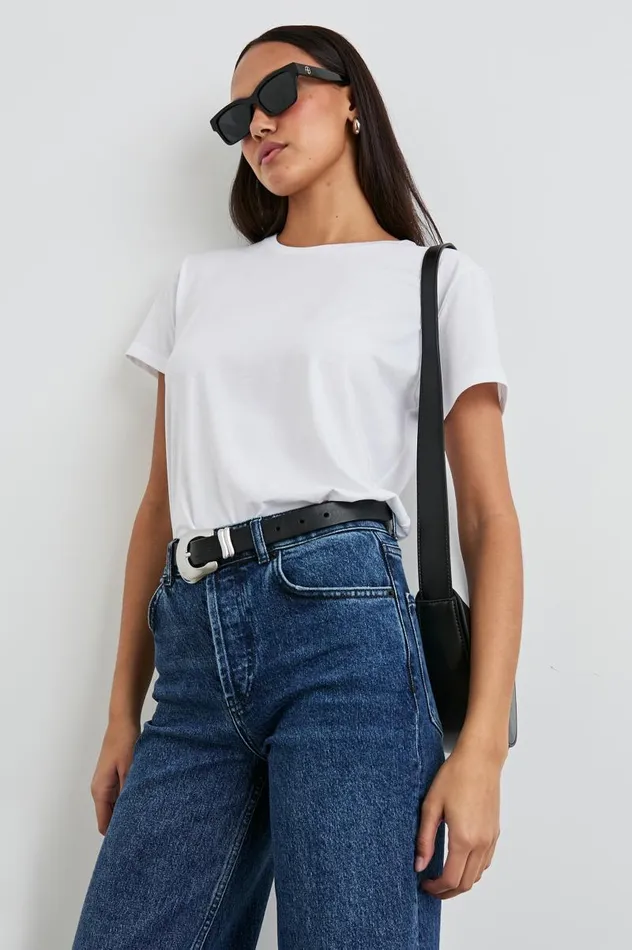 Rails Tees and Tanks Women CLASSIC CREW NECK TSHIRT White