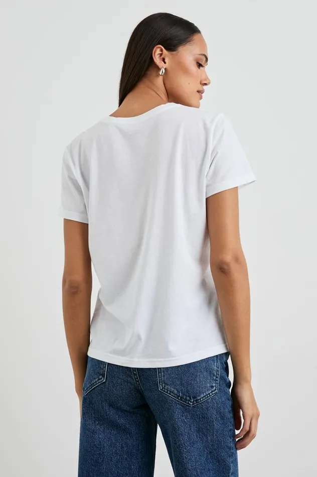 Rails Tees and Tanks Women CLASSIC CREW NECK TSHIRT White