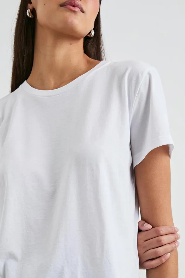 Rails Tees and Tanks Women CLASSIC CREW NECK TSHIRT White