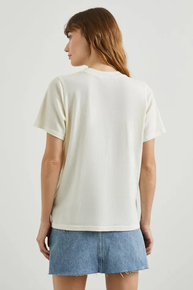 Rails Tops Women BOYFRIEND TSHIRT Rails Los Angeles Ecru