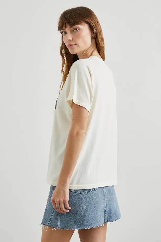 Rails Tops Women BOYFRIEND TSHIRT Rails Los Angeles Ecru