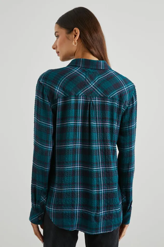 Rails Tops Women BRADY SHIRT Pine Fuchsia