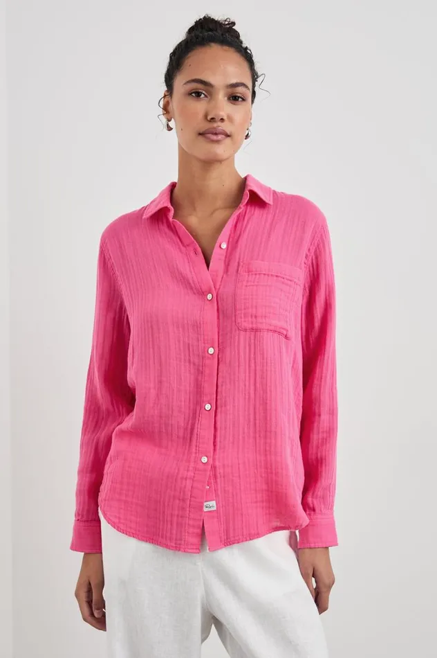 Rails Tops Women BREAST CANCER AWARENESS ELLIS SHIRT Hibiscus