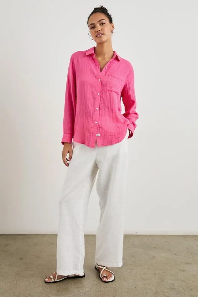 Rails Tops Women BREAST CANCER AWARENESS ELLIS SHIRT Hibiscus