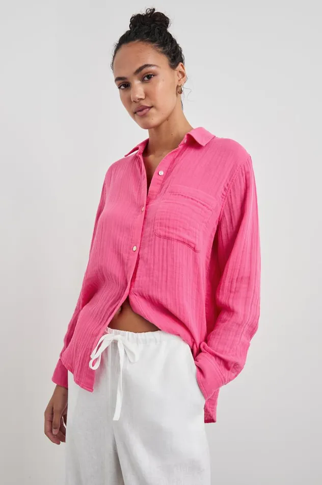 Rails Tops Women BREAST CANCER AWARENESS ELLIS SHIRT Hibiscus
