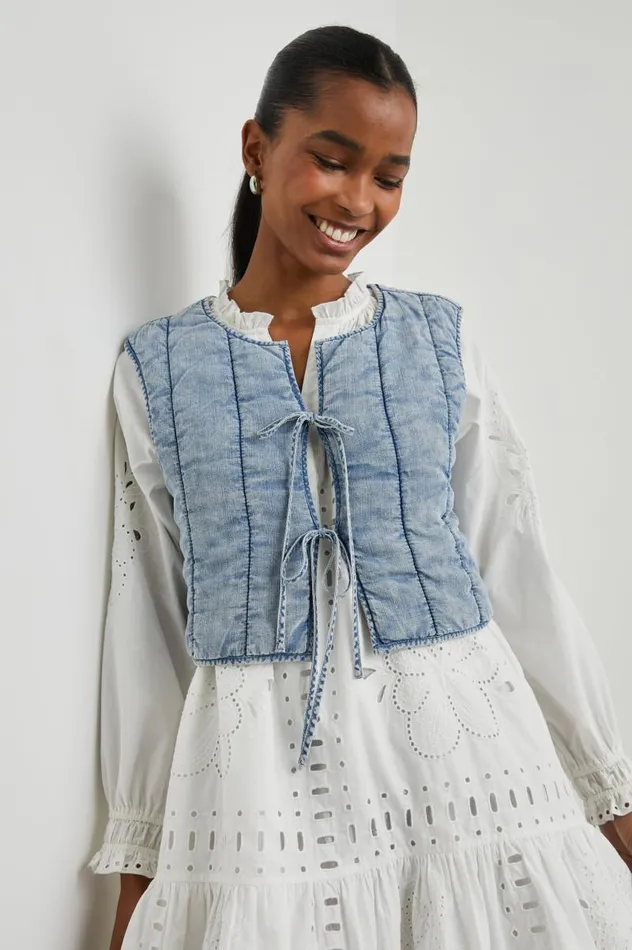 Rails Tops Women BRONTE TOP Medium Cloud Wash