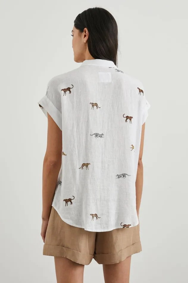 Rails Tops Women CITO SHIRT Safari Cheetah
