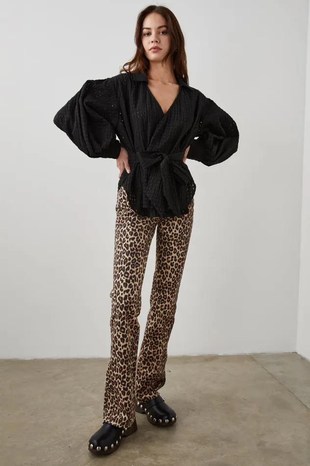 Rails Tops Women EILEEN TOP Black Seersucker