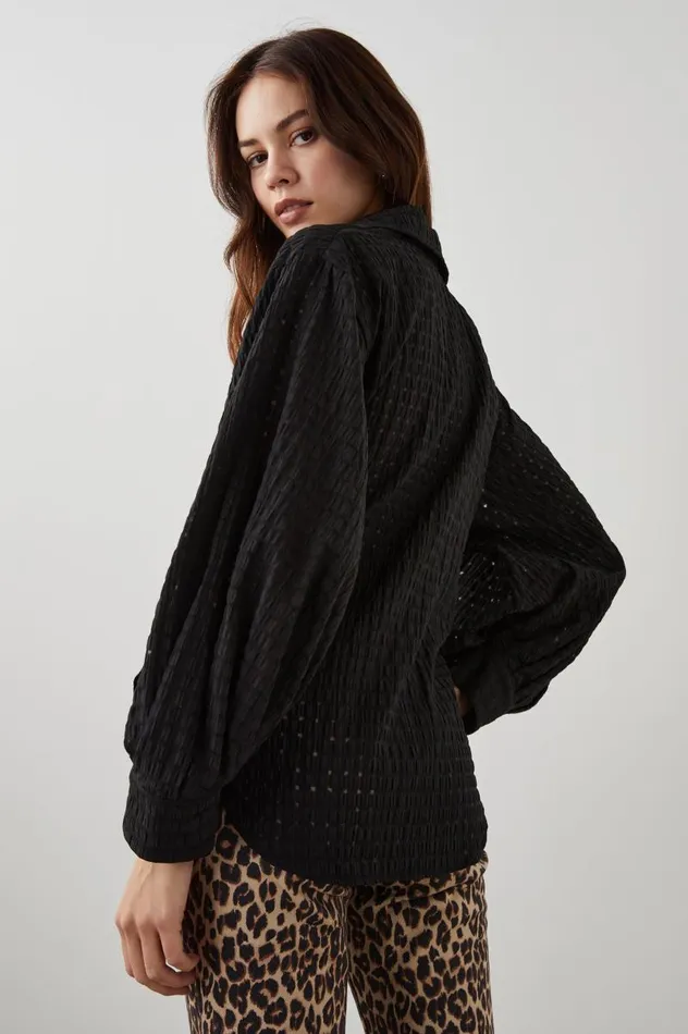 Rails Tops Women EILEEN TOP Black Seersucker