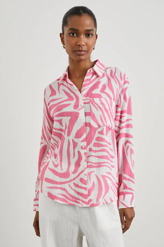 Rails Tops Women ELLIS SHIRT Pink Tiger