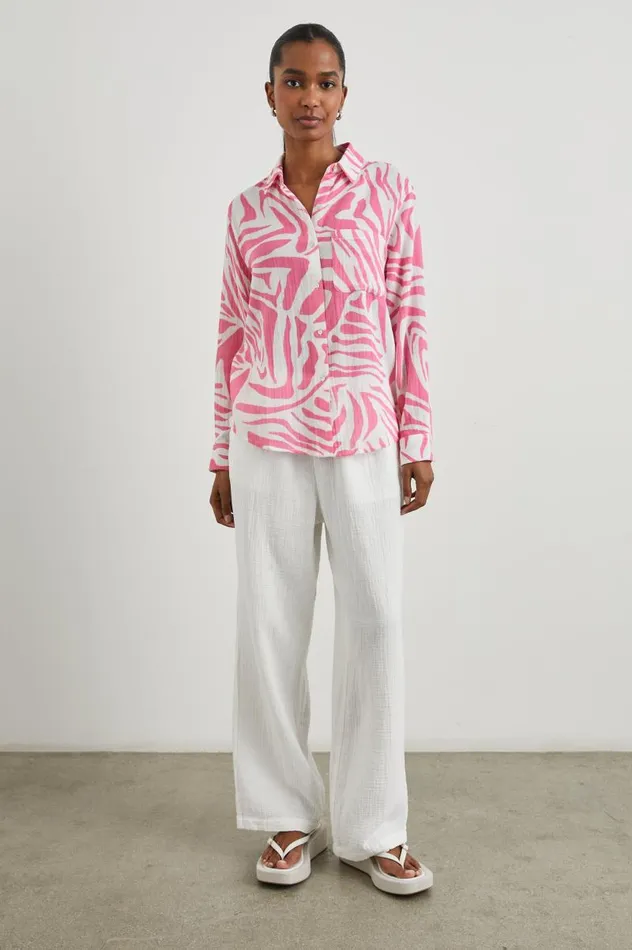 Rails Tops Women ELLIS SHIRT Pink Tiger