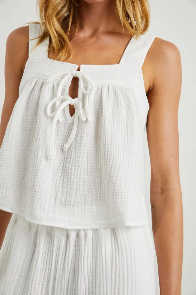 Rails Tops Women ENYA TOP White Gauze
