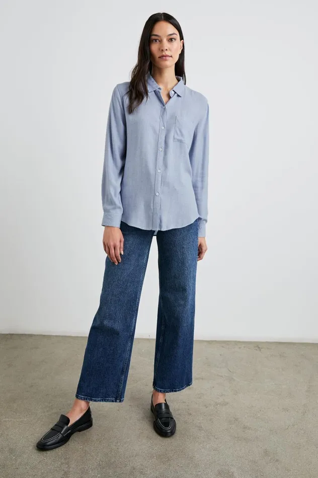 Rails Tops Women HUNTER SHIRT Chambray Heather