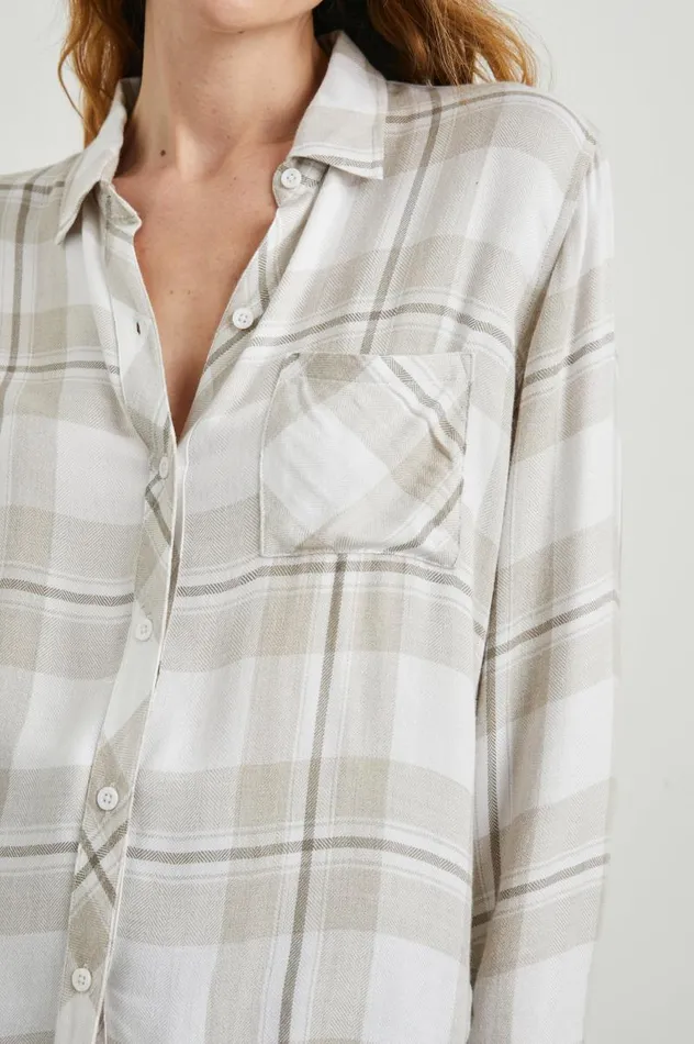 Rails Tops Women HUNTER SHIRT Ivory Birch