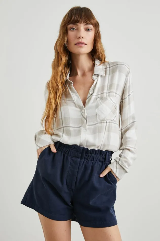 Rails Tops Women HUNTER SHIRT Ivory Birch