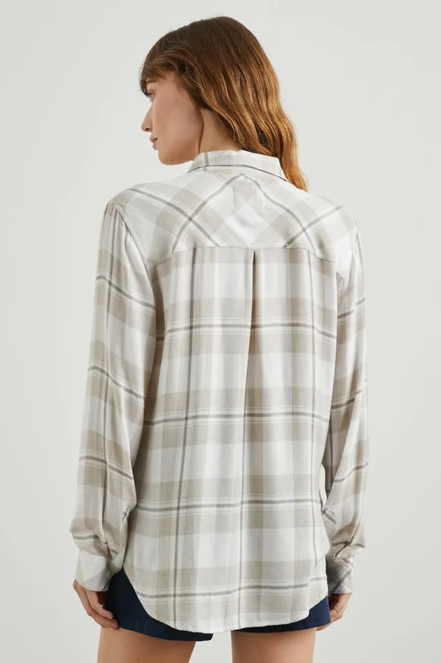 Rails Tops Women HUNTER SHIRT Ivory Birch