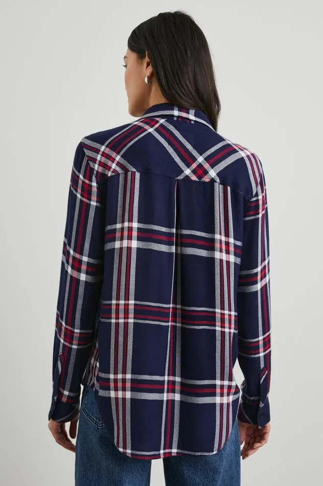 Rails Tops Women HUNTER SHIRT Patriot Navy Red