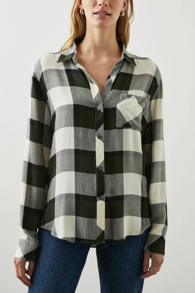Rails Tops Women HUNTER SHIRT Rosemary Onyx
