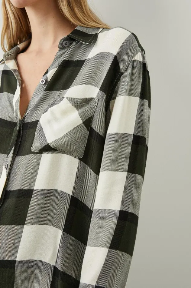 Rails Tops Women HUNTER SHIRT Rosemary Onyx