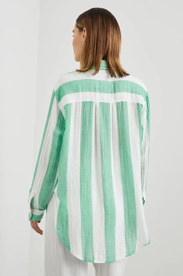 Rails Tops Women JAYLIN SHIRT Jade Stripe