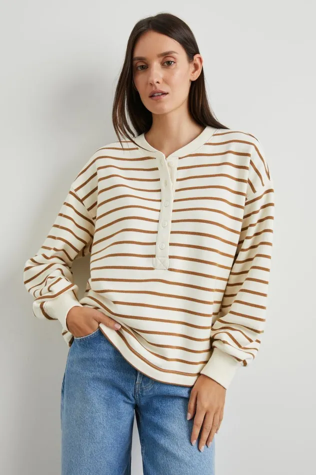 Rails Tops Women JOAN SWEATSHIRT Carmel Stripe