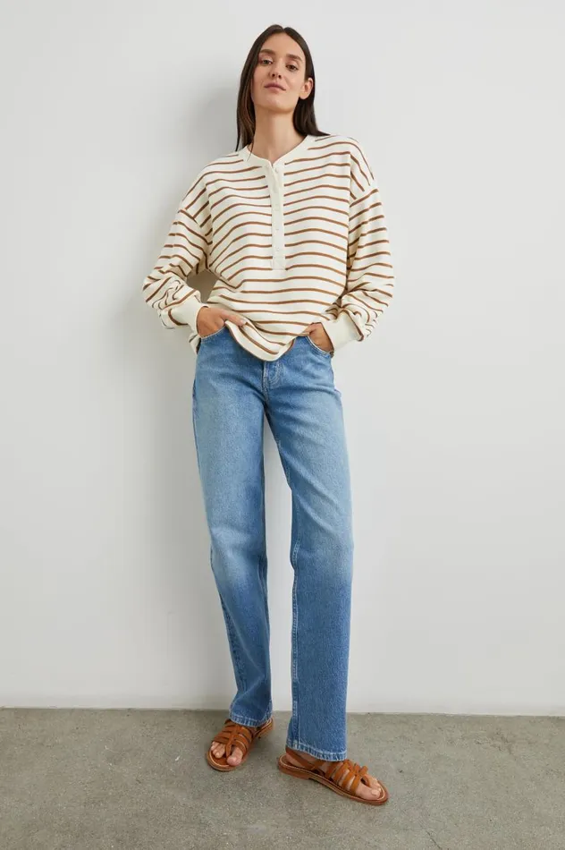 Rails Tops Women JOAN SWEATSHIRT Carmel Stripe
