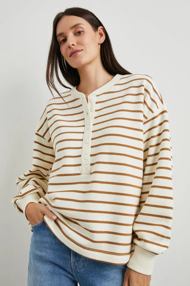 Rails Tops Women JOAN SWEATSHIRT Carmel Stripe