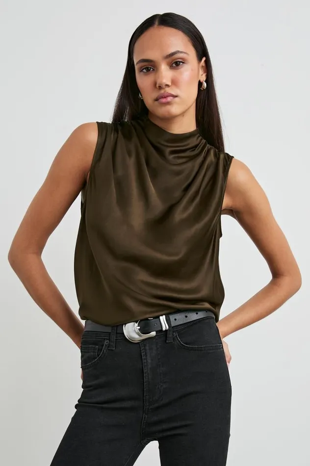 Rails Tops Women KALEEN TOP Dark Moss