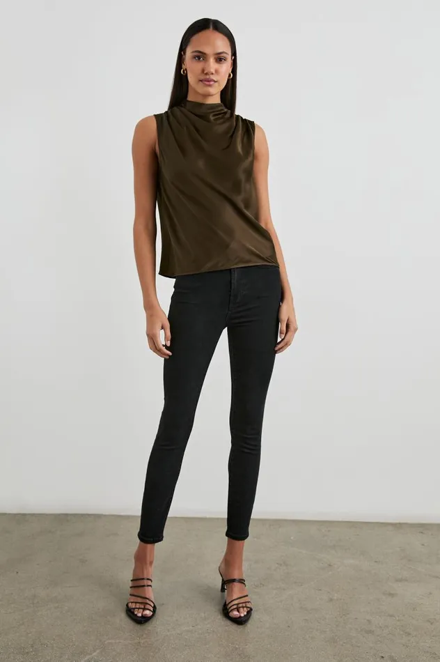 Rails Tops Women KALEEN TOP Dark Moss