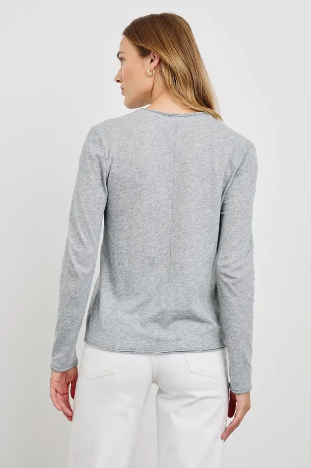 Rails Tops Women LONG SLEEVE CREW NECK TSHIRT Heather Grey