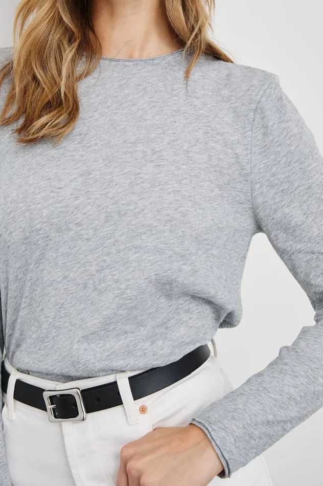 Rails Tops Women LONG SLEEVE CREW NECK TSHIRT Heather Grey