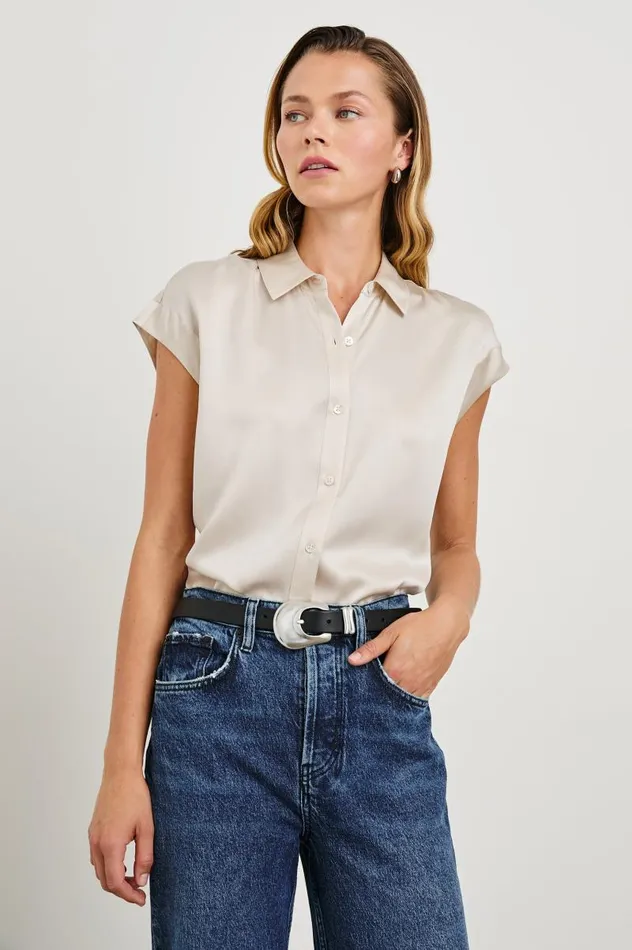 Rails Tops Women PALMER SHIRT Moonbeam