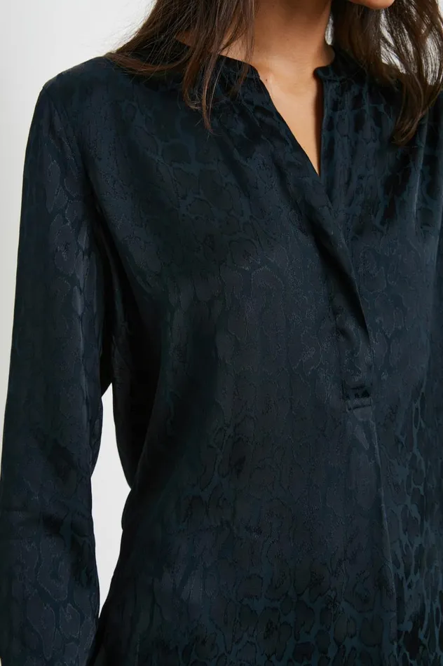 Rails Tops Women PEARL TOP Onyx Leopard