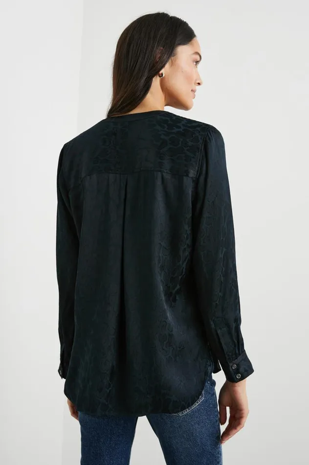 Rails Tops Women PEARL TOP Onyx Leopard