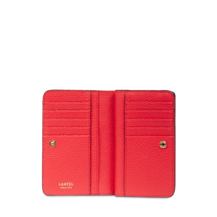 Rectangular Zip Compact Wallet Kiss Red Women Lancel Wallet Rectangular Zip Compact Wallet Kiss Red Women Lancel Wallet